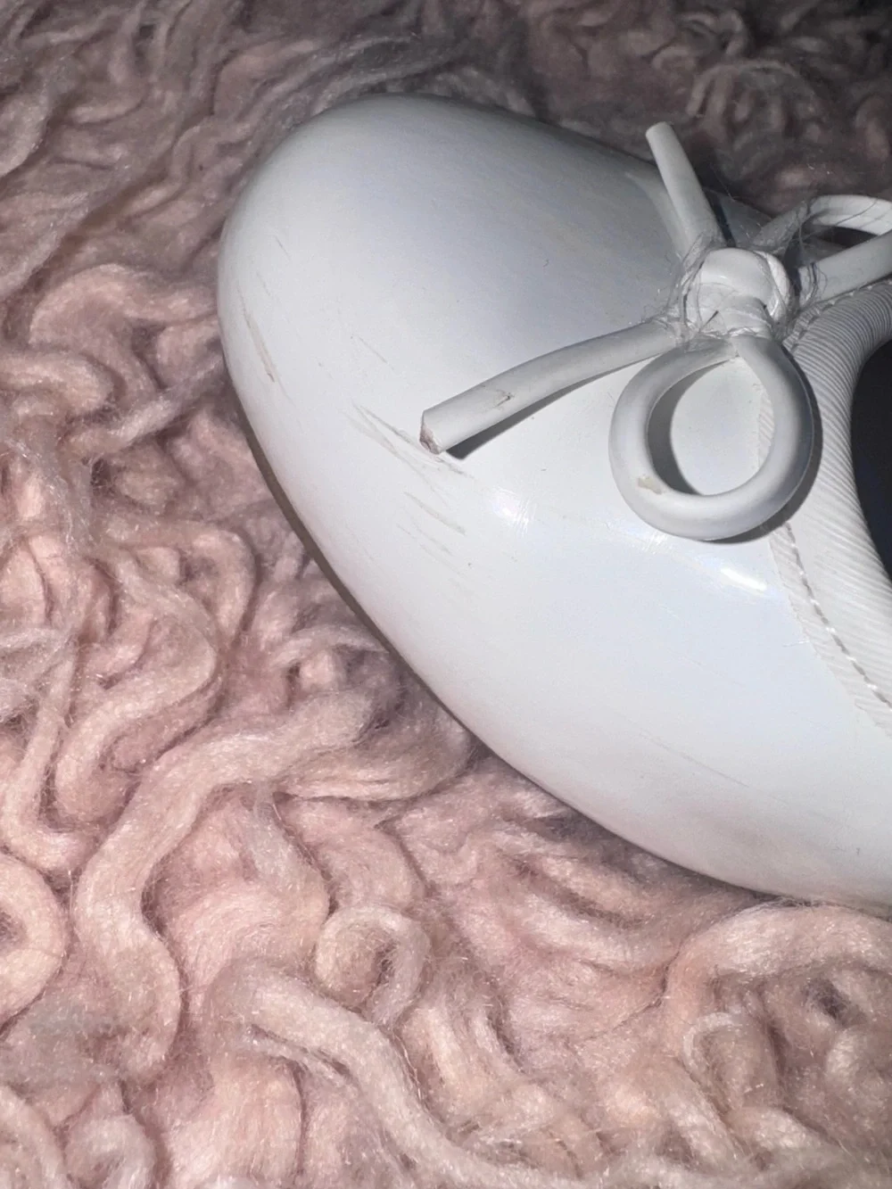 The Children's Place White Bow Mary Jane Flats with Ankle Strap
